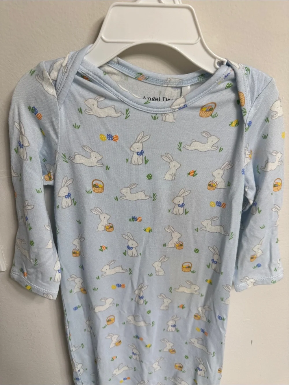 NWT Angel Dear Light Blue Bunny Sleep Gown | 0-3 months